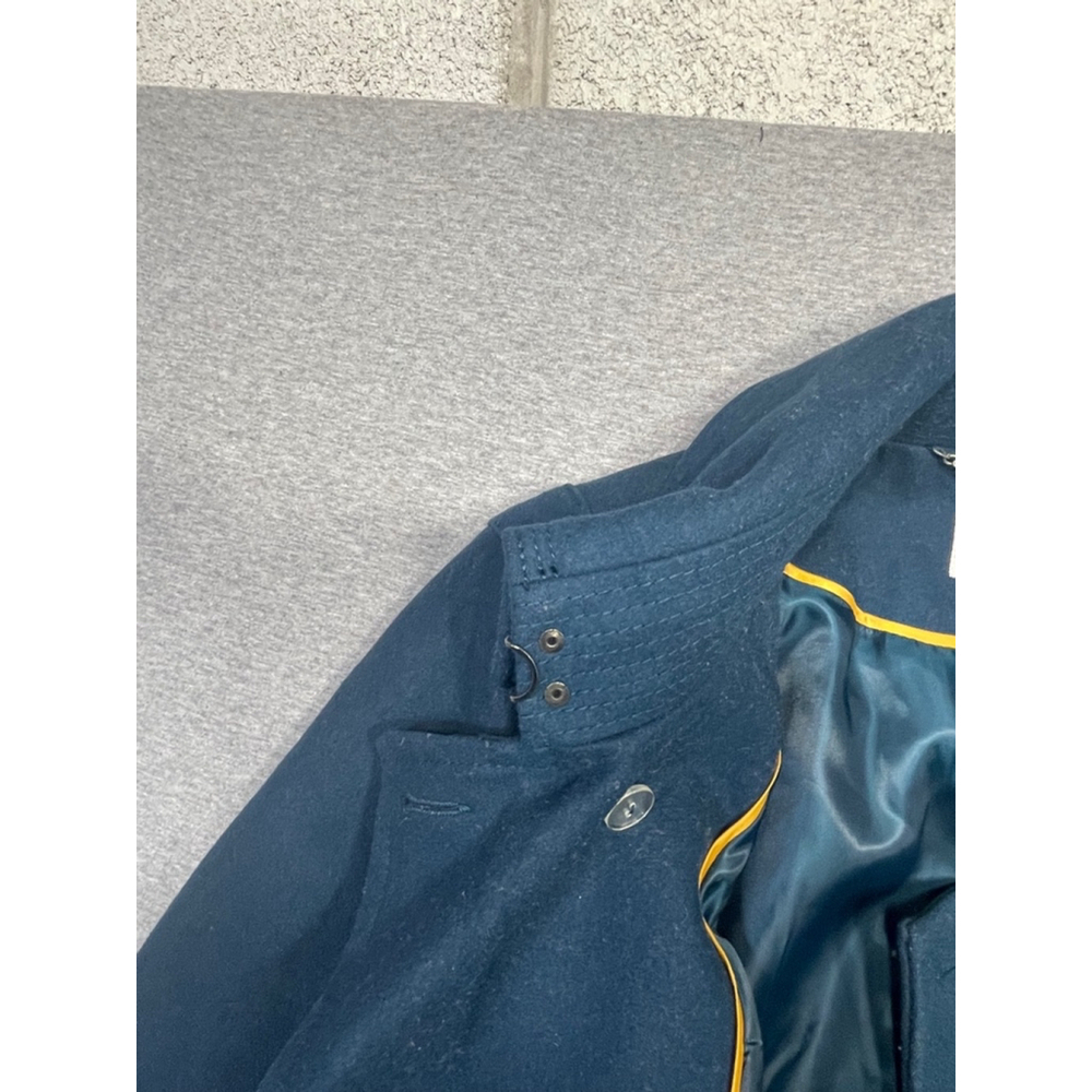 Women's Worthington Wool military styleCoat, XL, Blue - Picture 4 of 7
